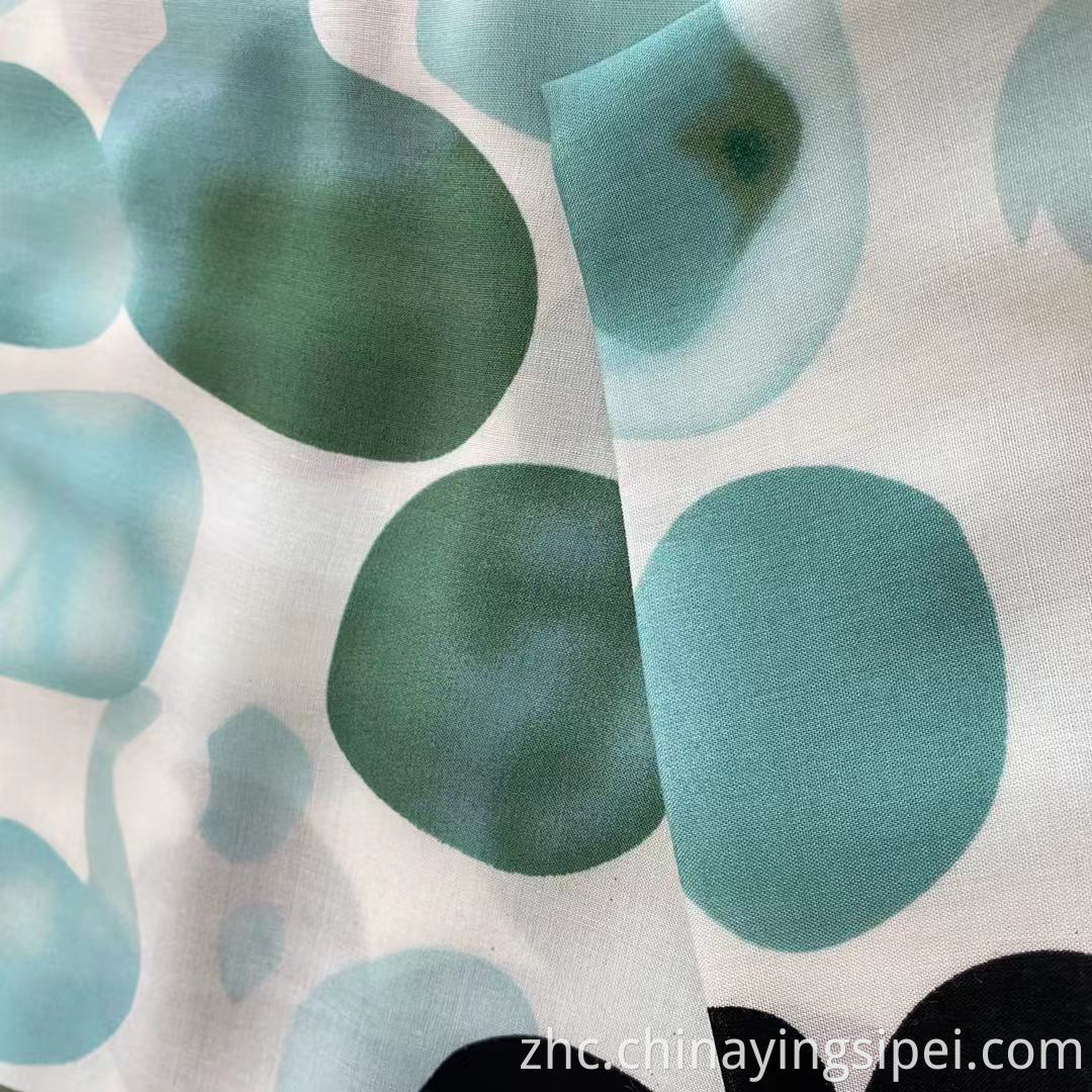 ISP Texile 45s 100％人造丝/粘液印刷的织物人造丝奇特（Rayon Challis for Dress）